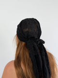 Foulard Flora noir