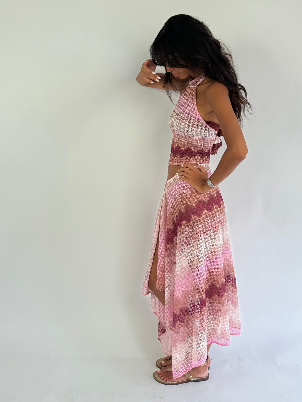 Amaga rose - Paréo long