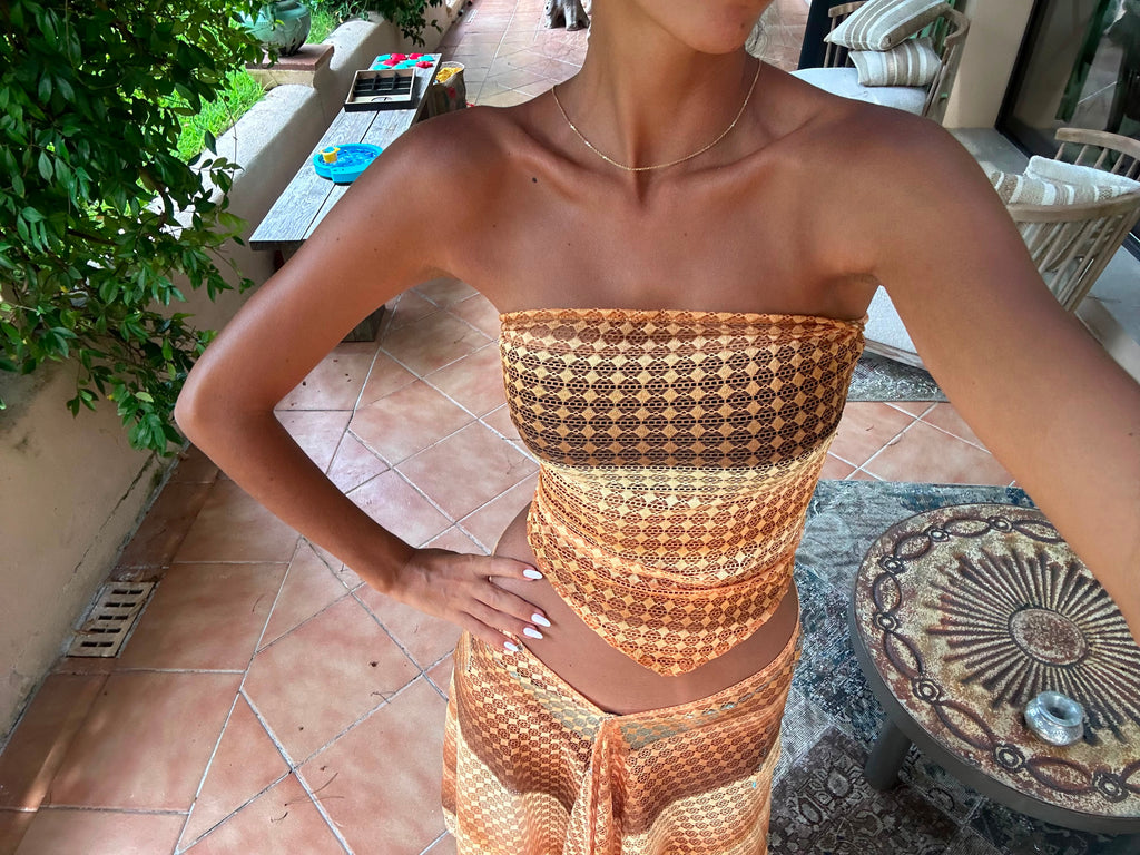Amaga jaune - bandeau top