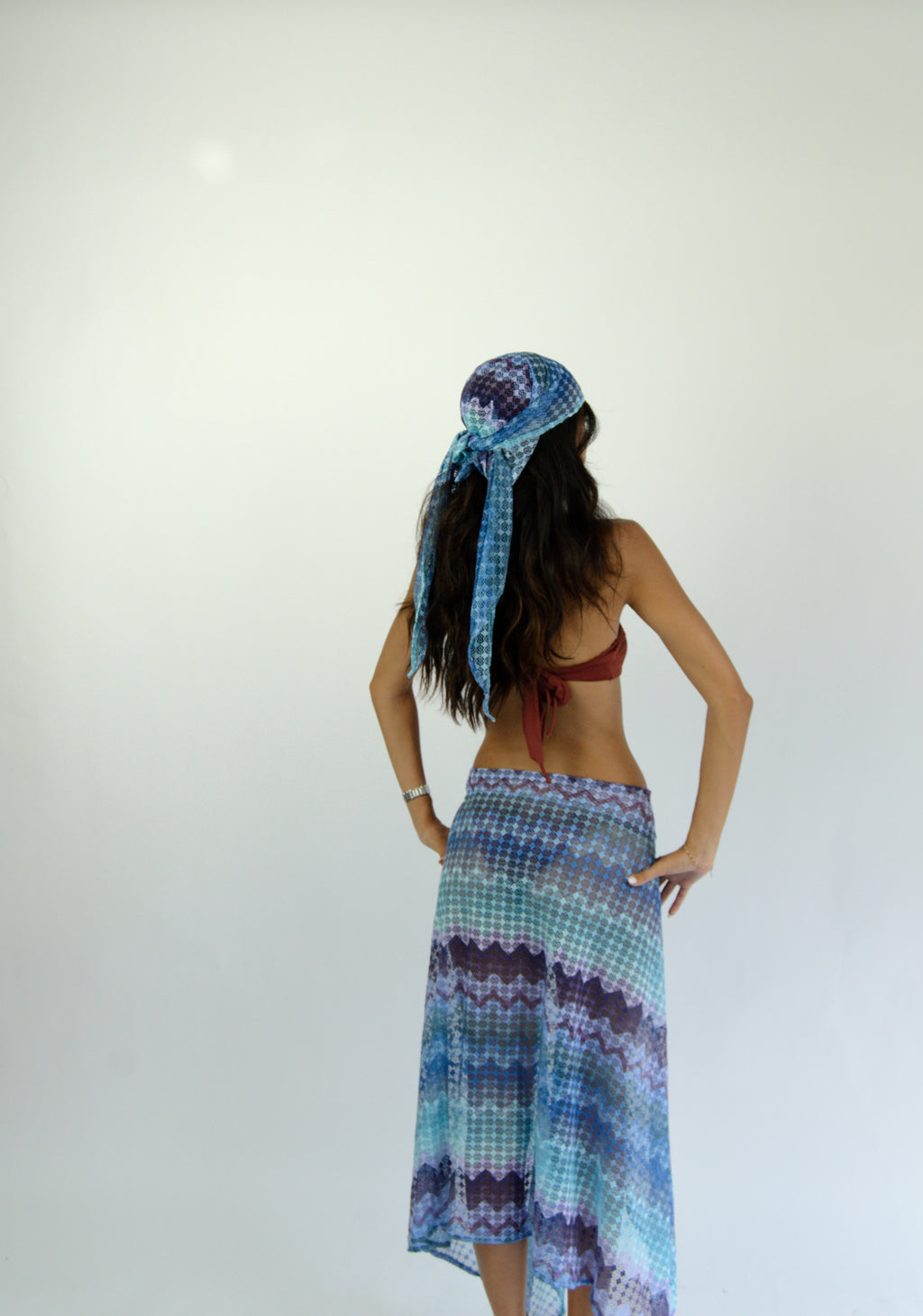 Foulard Amaga bleu