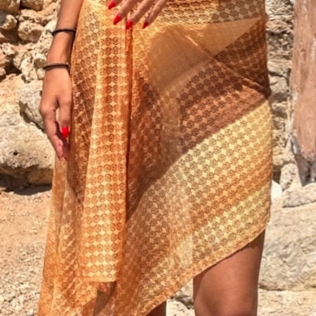 Amaga jaune paréo mi-long