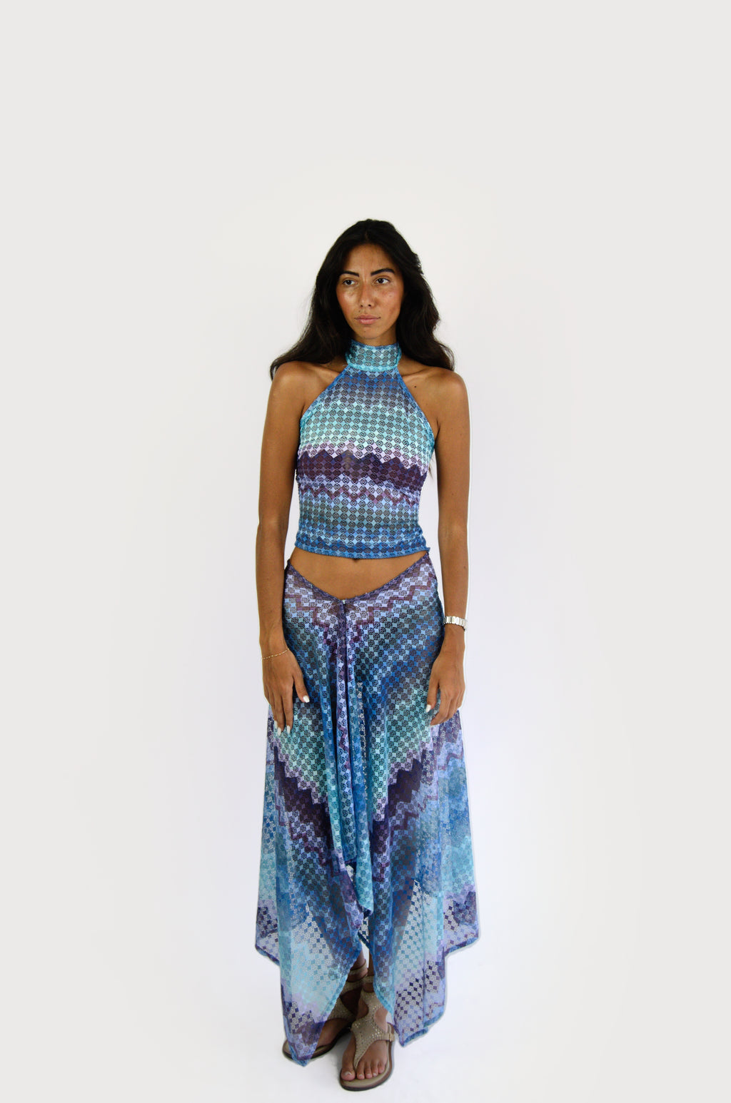 Amaga bleu - Paréo long