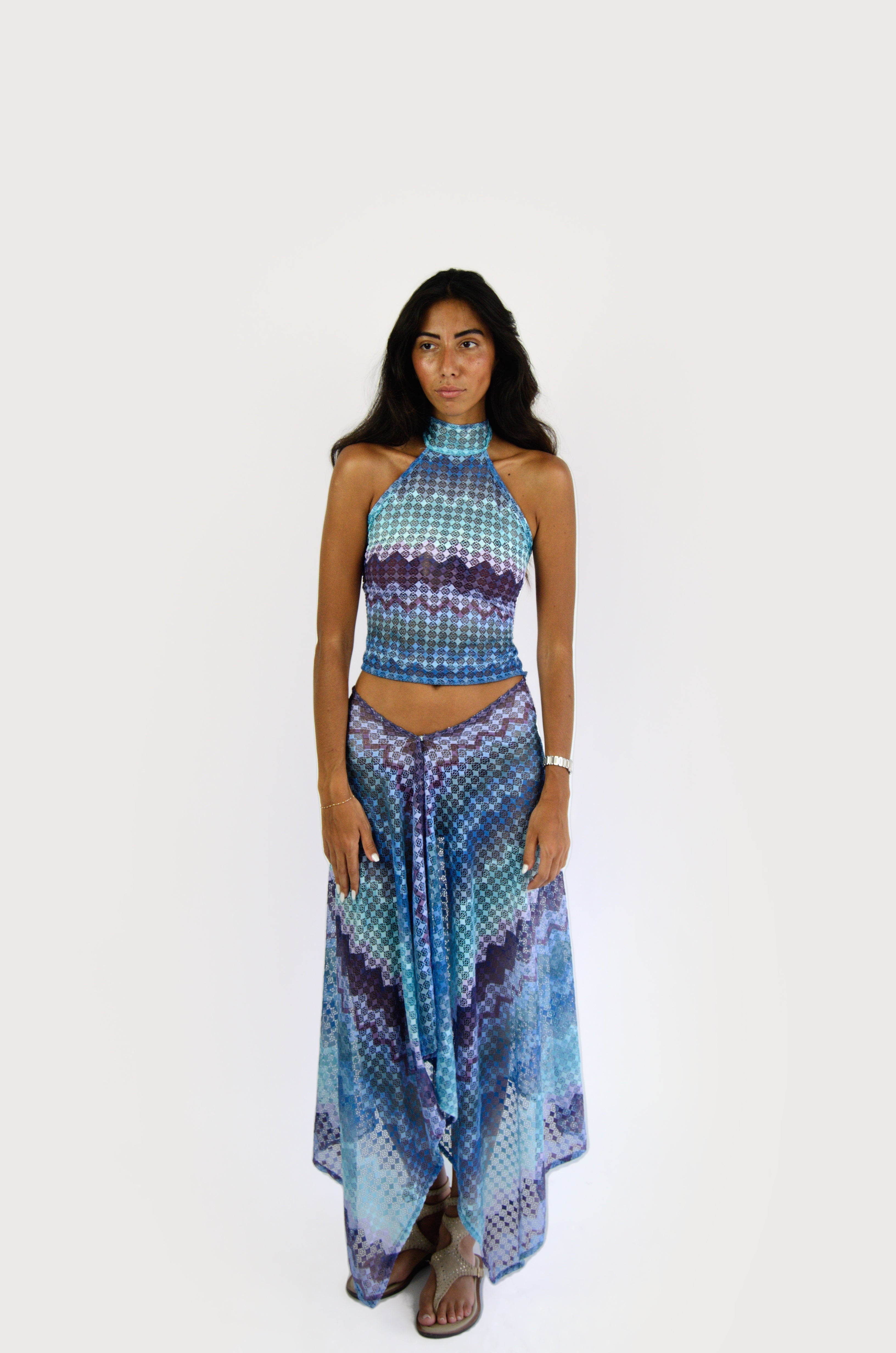 Amaga bleu - Paréo long